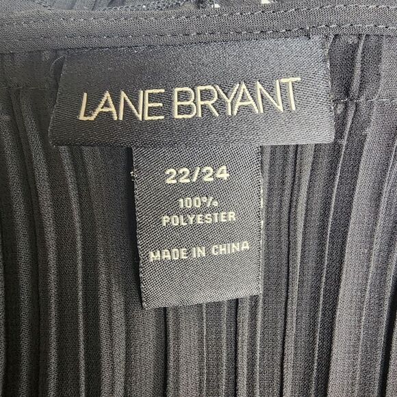 Lane Bryant Black Sheer Blouse (22/24) - Picture 6 of 6